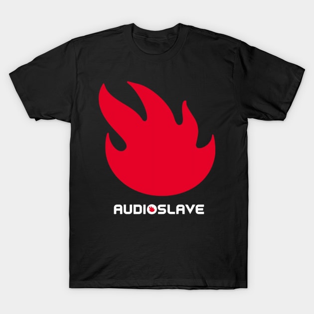 Audioslave Band Logo Fire T-Shirt by TrekTales